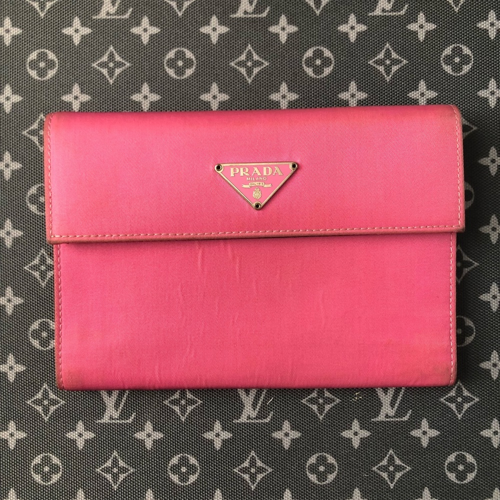 Fuscia Large Prada Wallet
